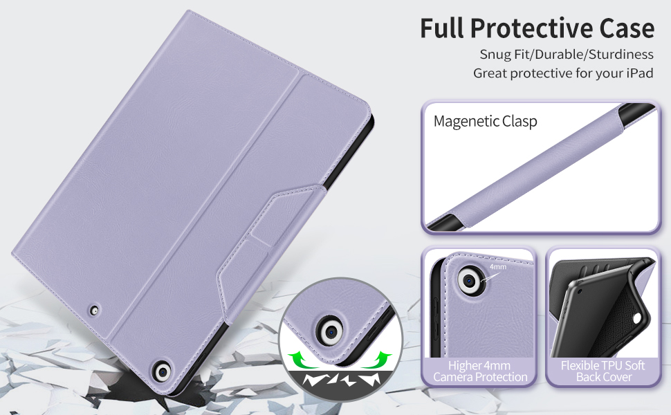 H HOLIMET Case for iPad 9th Generation 10.2 Inch 2021 iPad