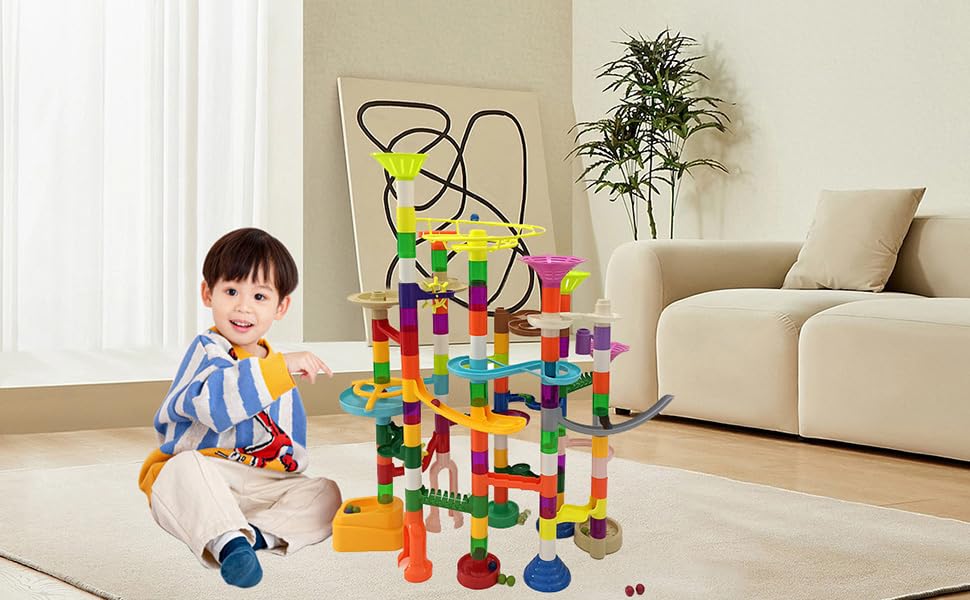 Marble Run 150Pcs Marble Maze Game Construction Building