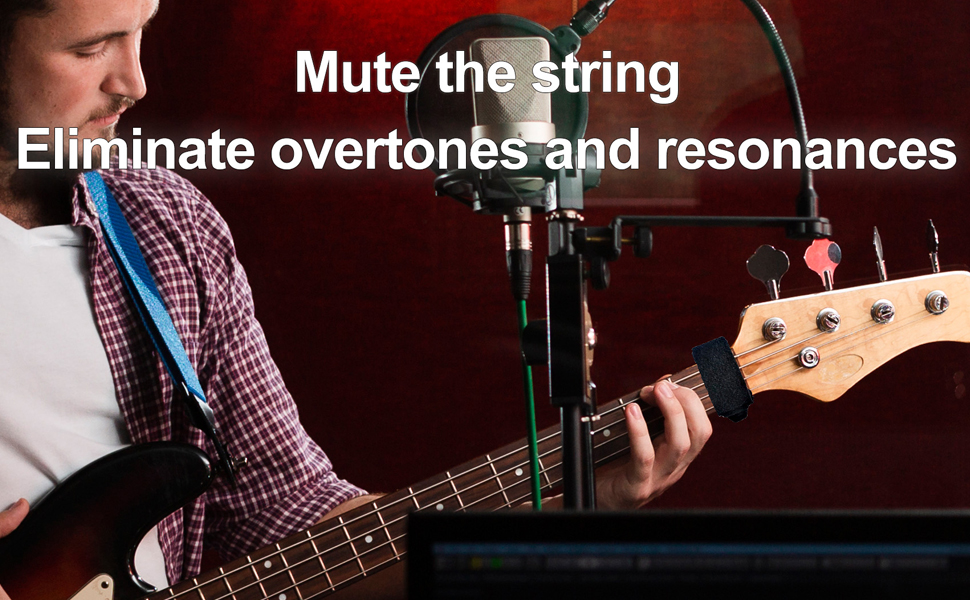 Guitar Fret String Mute Damper Wrap Bass Muting Strap