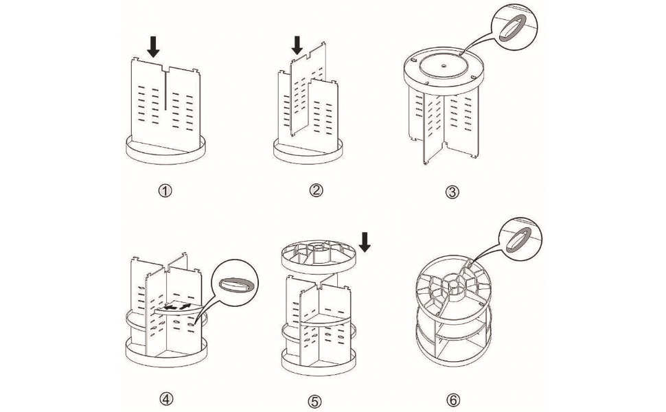easy Assemble makeup organizer