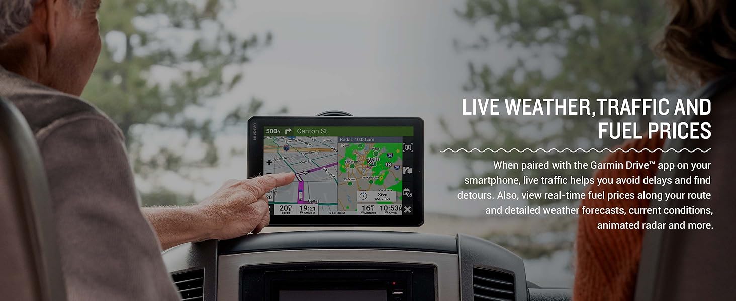 Garmin RV Cam 795, Large, EasytoRead 7” GPS RV Navigator, Builtin