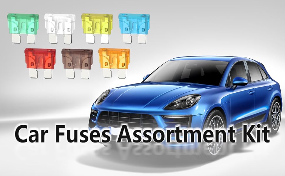 Car Fuses Kit,Car Fuses Assortment Kit,BladeType Fuses