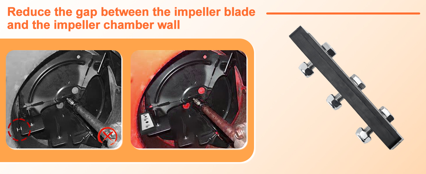 Cenipar 1/4" Snow Blower Impeller Modification Kit3Blade