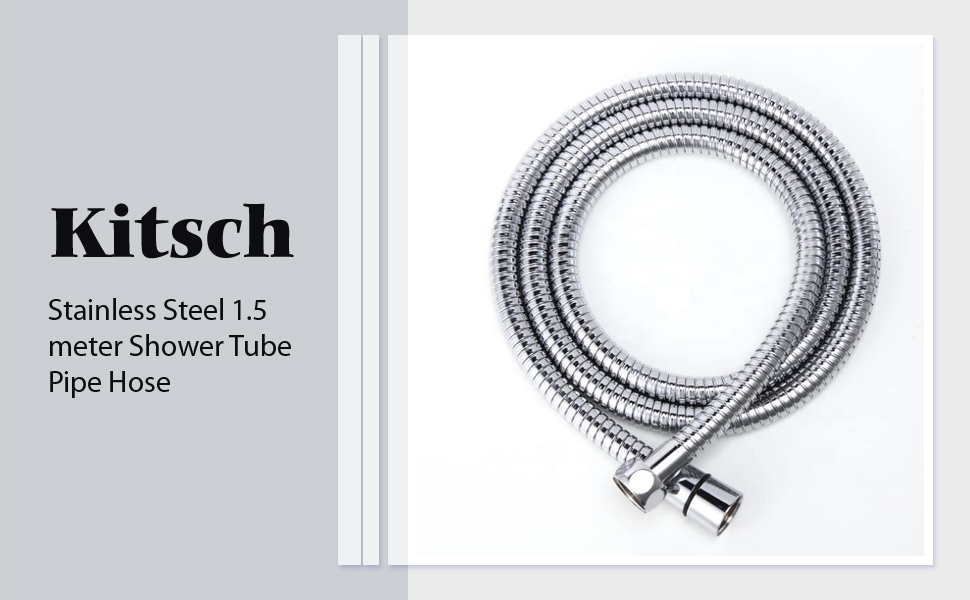 KITSCH Stainless Steel 1.5 meter Shower Tube Pipe Hose For Toilet Bidet