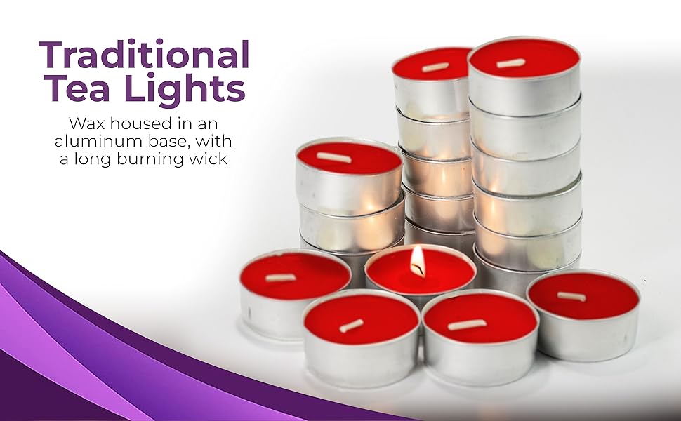 30pk Fresh Berries Tea Lights Scented Tea Lights Long Burning