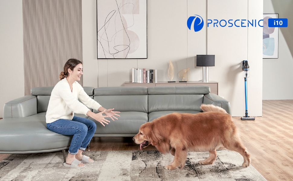 Proscenic I10 Cordless Vacuum Cleaner, VBoost Technology, 4 In 1 Hoover With 350W Motor, 3 Adjustable Modes, LED Touch Display, Removable Battery, 50min Runtime 10 Proscenic cordless vacuum cleaner