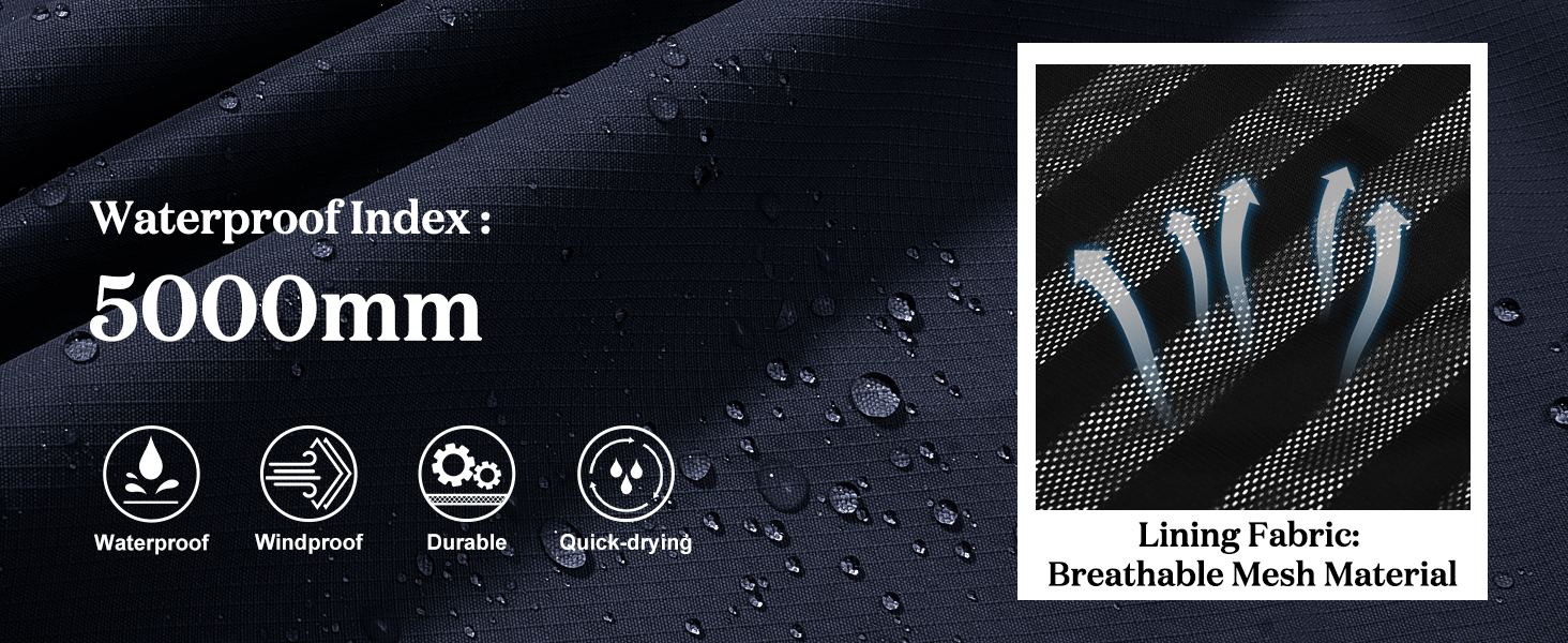 UMIPUBO Women's Waterproof Jacket