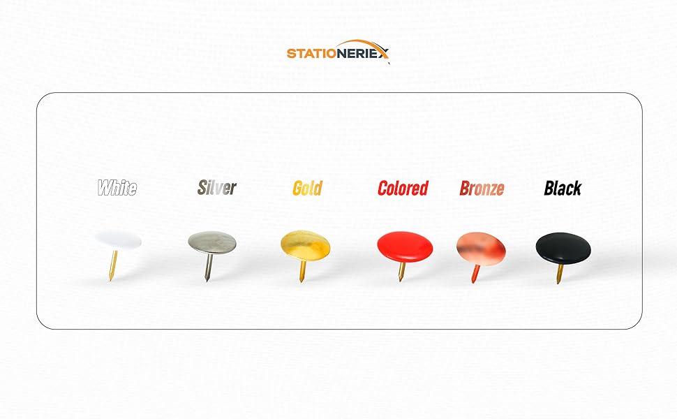 600 Golden Thumb Tacks for Bulletin Board Thumb Tacks for