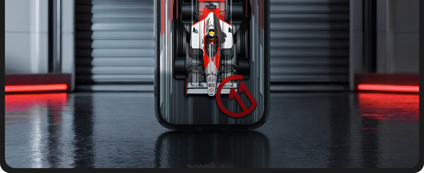 Innenansicht der Architektur mit dunklem Flur im Industriestil mit roter Akzentbeleuchtung und metallischen Oberflächen. Mehrere verknüpfte perspektivische Aufnahmen, die denselben Raum aus verschiedenen Blickwinkeln zeigen.