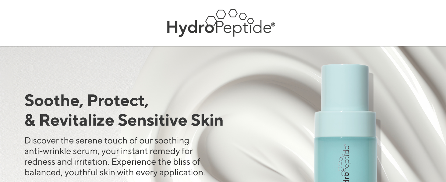 Discover the serene touch of our soothing anti-wrinkle serum, for redness and irritation