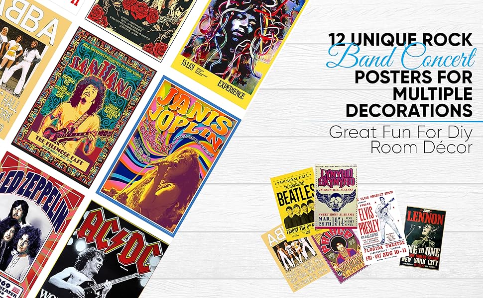 Vintage Rock Band Posters