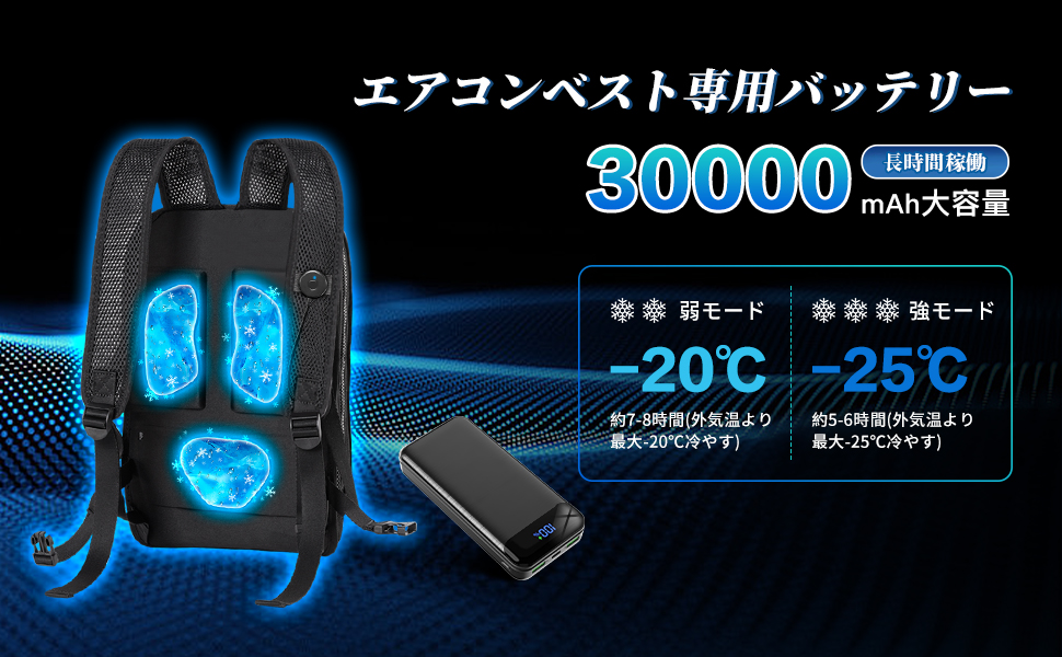 ペルチェ ベスト　バッテリー付き(30000mAh大容量)ペルチェ素子式 楽天市場】ペルチェベスト 冷却ベスト 冷感ベスト ペルチェ