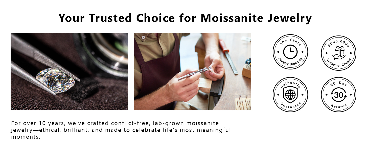 Moissanite Earrings for Women