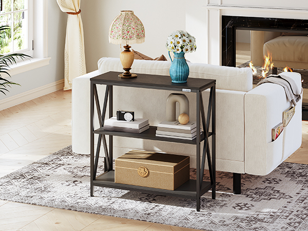 Amazon.com: MAHANCRIS Sofa Table, Industrial Console Table