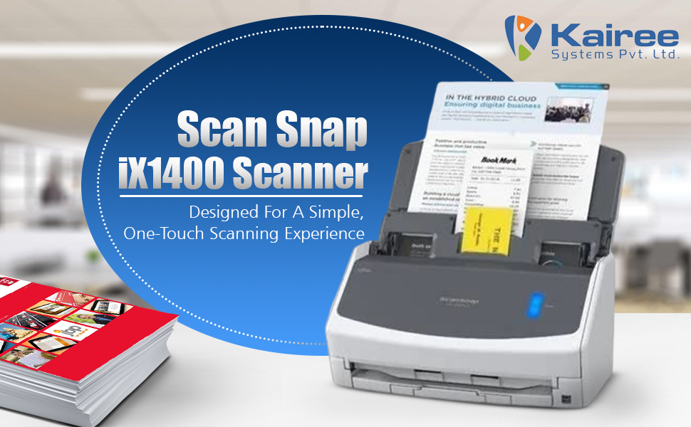 Fujitsu Scan Snap iX1400 Scanner, USB connectivity AutoDuplex, High