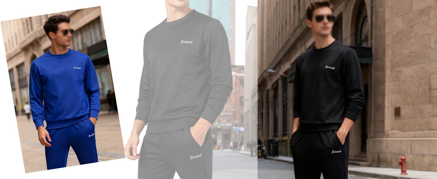 mens sweatsuits 2 piece set