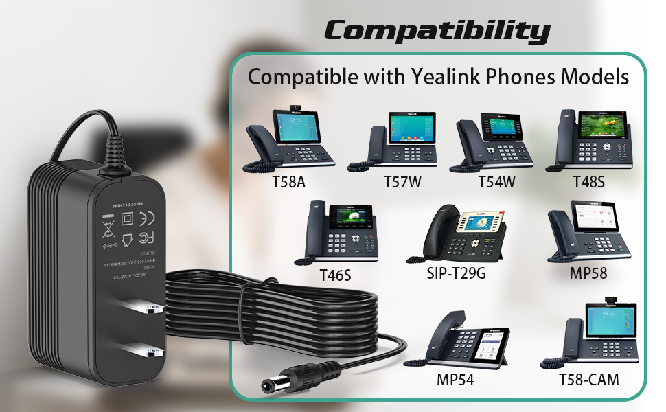 5V 2A Power Adapter for Yealink Phone