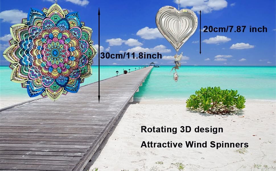 Hanging Wind Spinner for Yard Garden