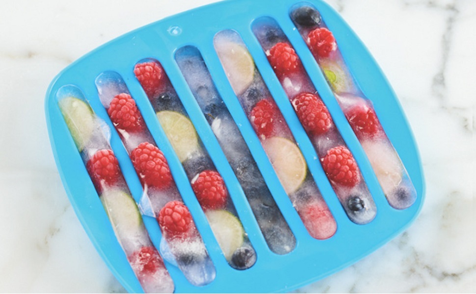 Cheer Collection Silicone Ice Stick Tray for Water Bottles