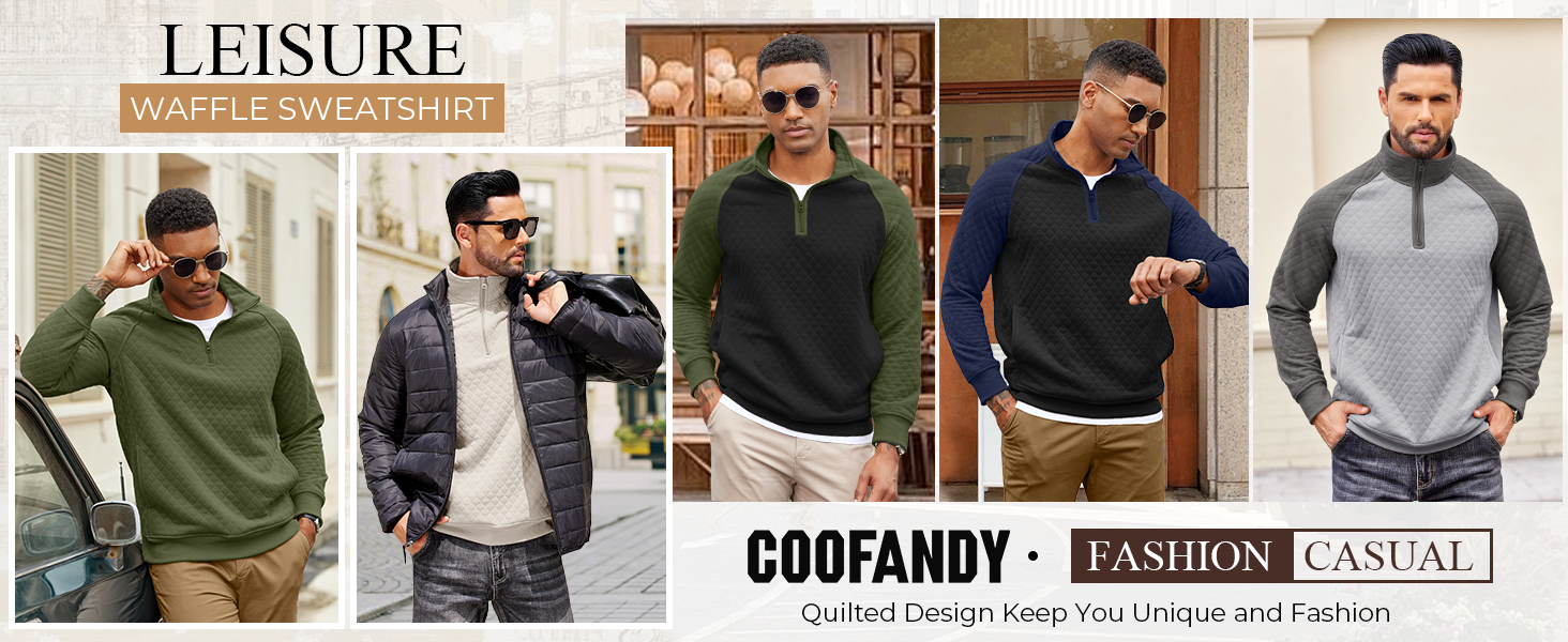 mens 3/4 zip pullover, 1/4 zip pullover mens with pockets, mens half zip sweater