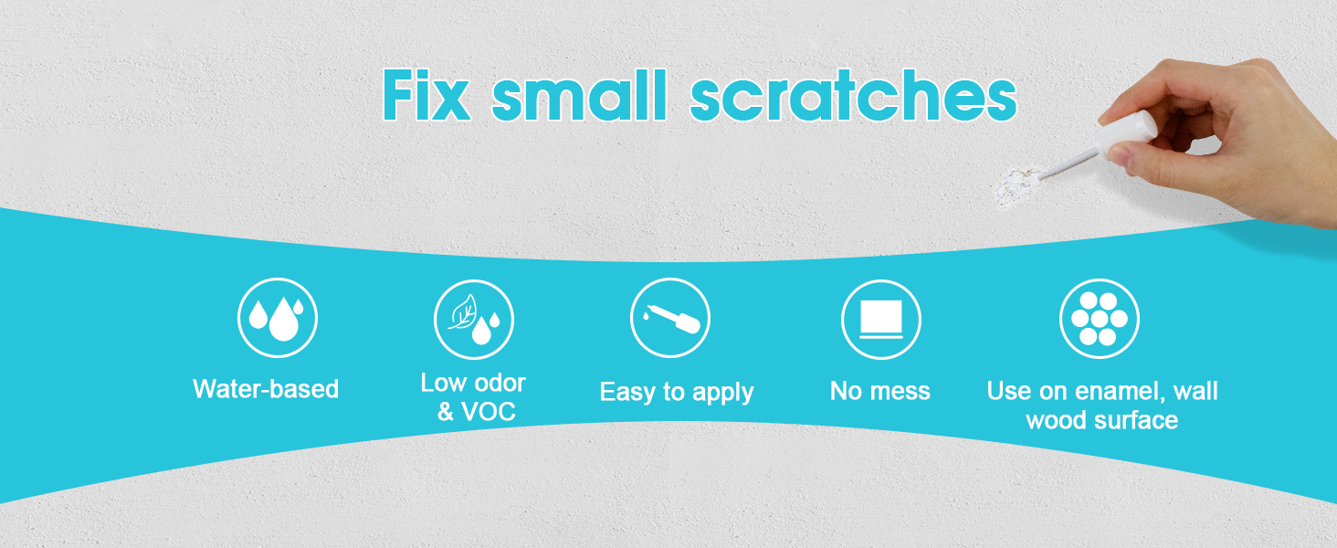 NADAMOO White Multi Surface Touch Up Paint, Interior and