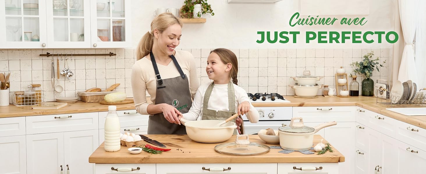 JUST PERFECTO Batterie de cuisine induction + poêles anti-adhésives + convient à tous les feux de cuisson - pour cuisine E3e48c2d 3913 4515 9711 Ae4c110b4657. CR1,0,2557,1048 PT0 SX1464 V1