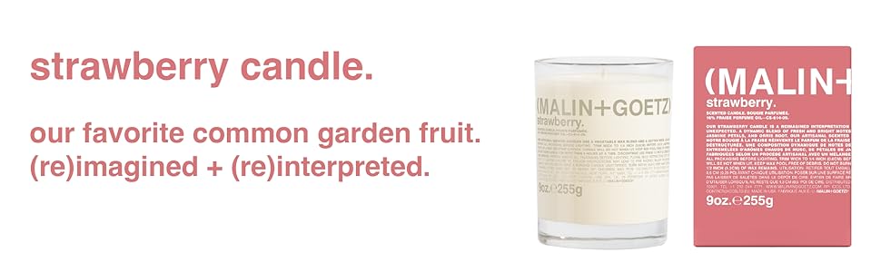 Amazon.com: Malin + Goetz Strawberry Candle – Strawberry