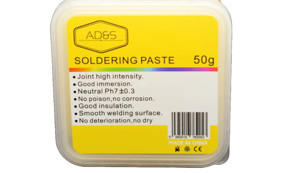 AD&S Soldering Paste 50g, Electrical Solder Flux, NoClean Solder