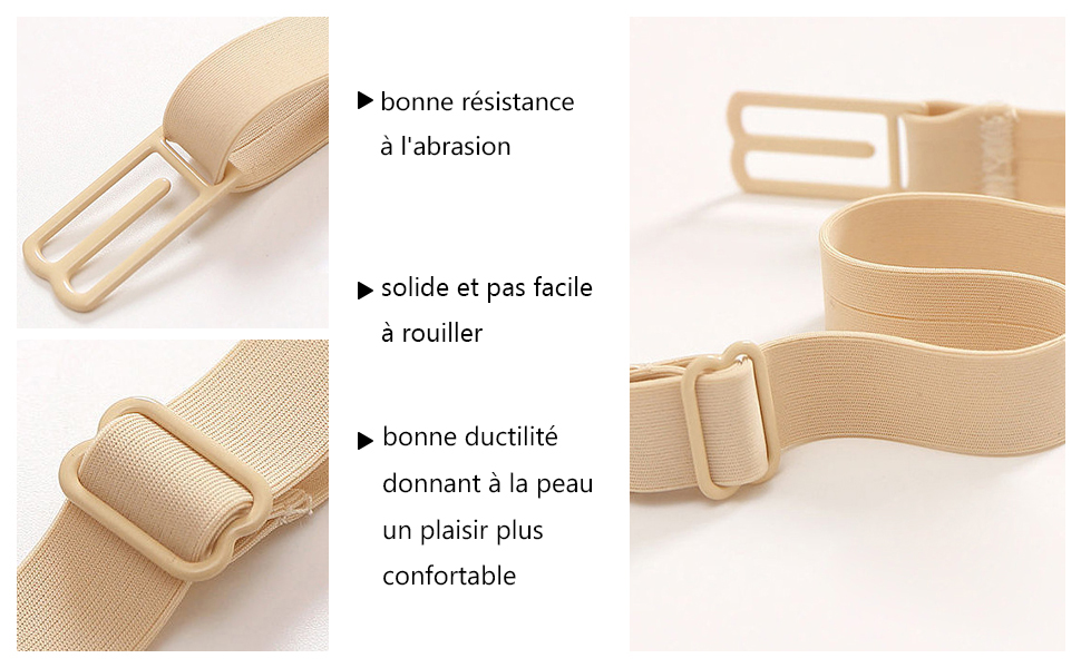 Quesuc 6 Pièces Attache Bretelle Soutien Dos Clips De Sangle De Élastiques