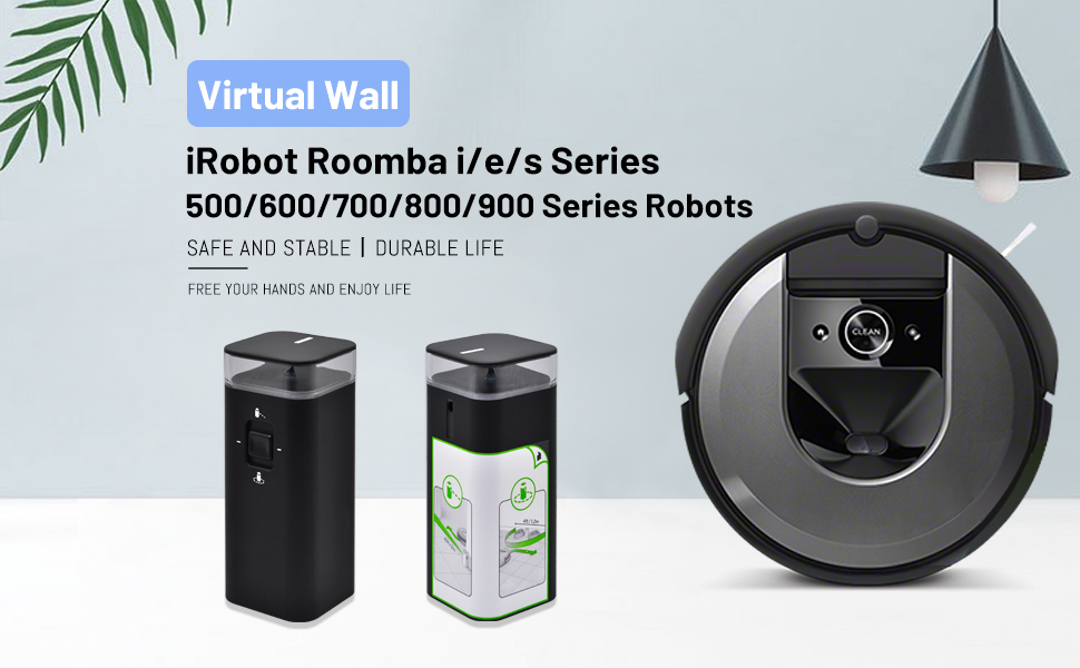 2Pack Dual Model Virtual Wall Barrier for iRobot Roomba i