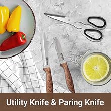 4,6" Allzweckmesser & 3,4" Gemüsemesser