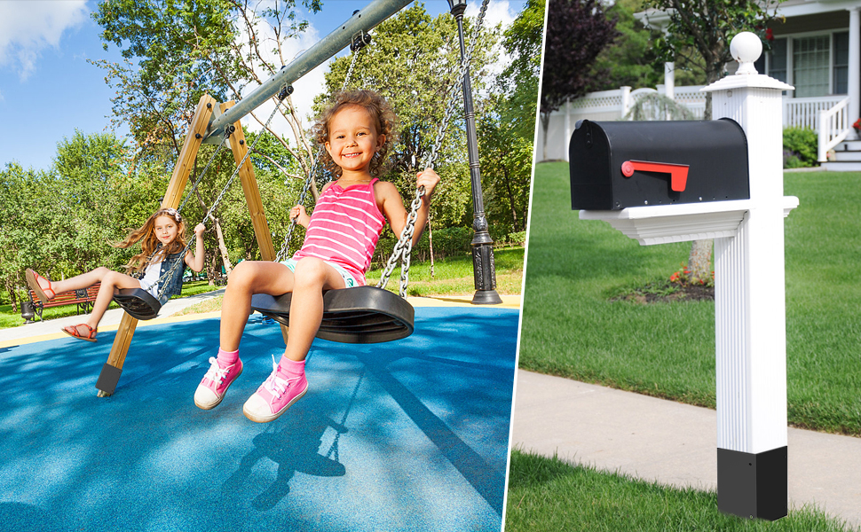 Aglehome Adjustable Post Protector, 304 Stainless Steel