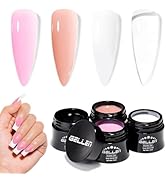 GELLEN Builder Gel Set for Nails,10 In 1 Hard Nail Extension Poly Gel Soak Off UV Polish Set 4 Co...