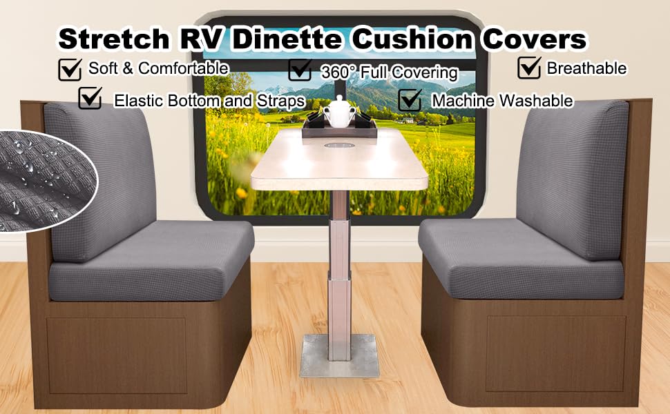 EcoAncheng Waterproof RV Cushion Covers Stretch