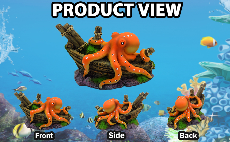 fish decorations for tank octopus decor