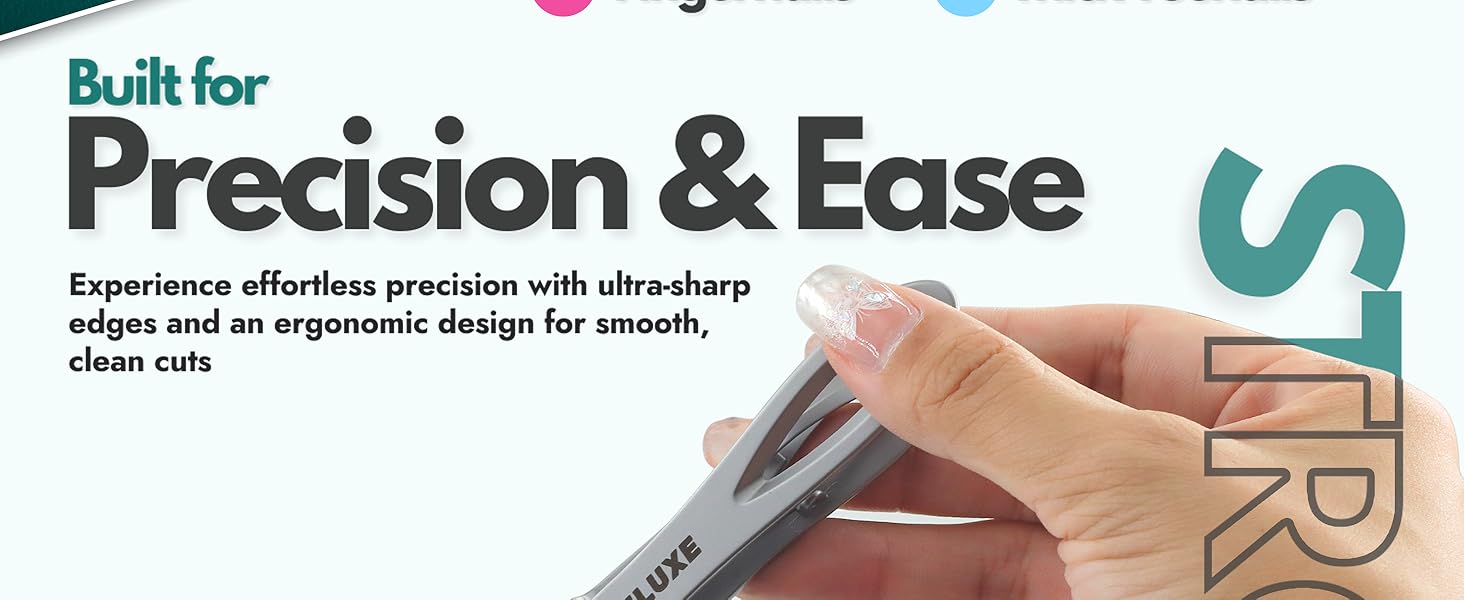 Ultra sharp edge nail clippers for precise trimming