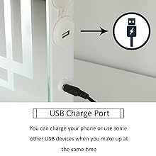 ライト付きハリウッド化粧鏡