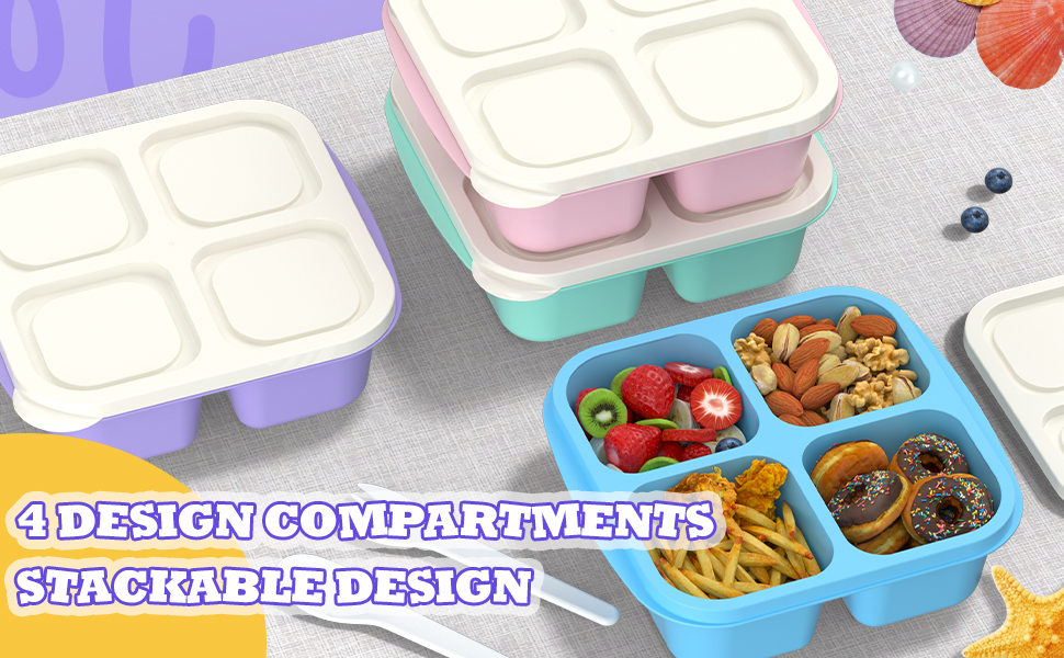 XGXN Meal Prep Containers (4 Pack), Bento