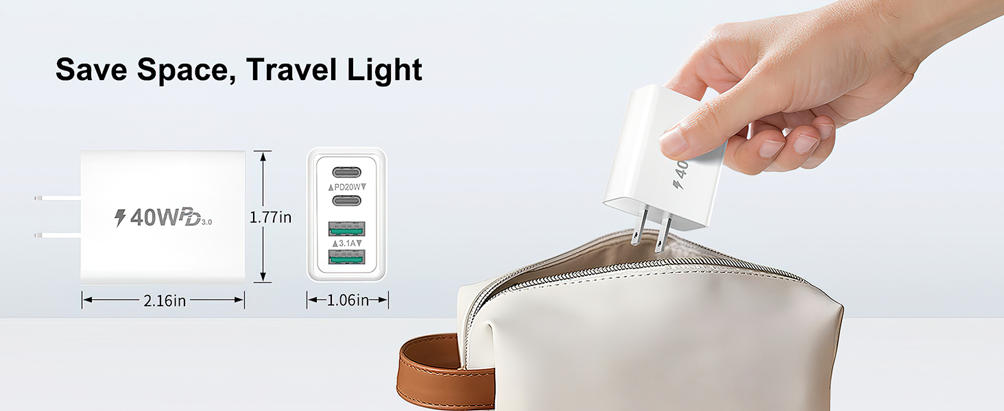 dual usb c charger