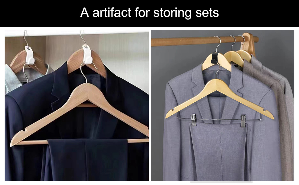 120Pcs Coat Hanger Connector Hooks Drop Connecting Hanger Hook Multi