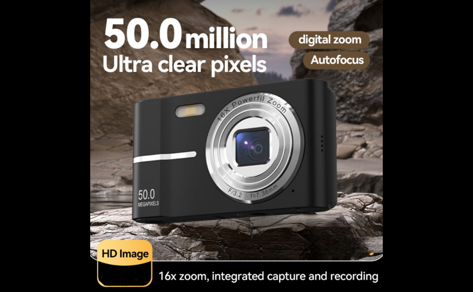 50.0 Million Ultra Clear Pixels - Capture Every Detail