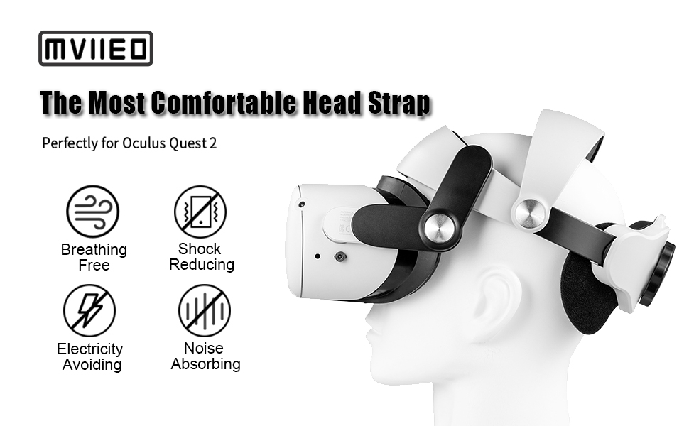 Mviioe Head Strap for Oculus Quest 2, Replacement for Oculus Quest 2