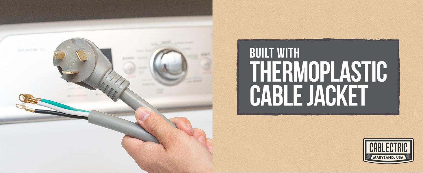 Cablectric 3 Prong Dryer Cord 10ft Nema 1030P Extension