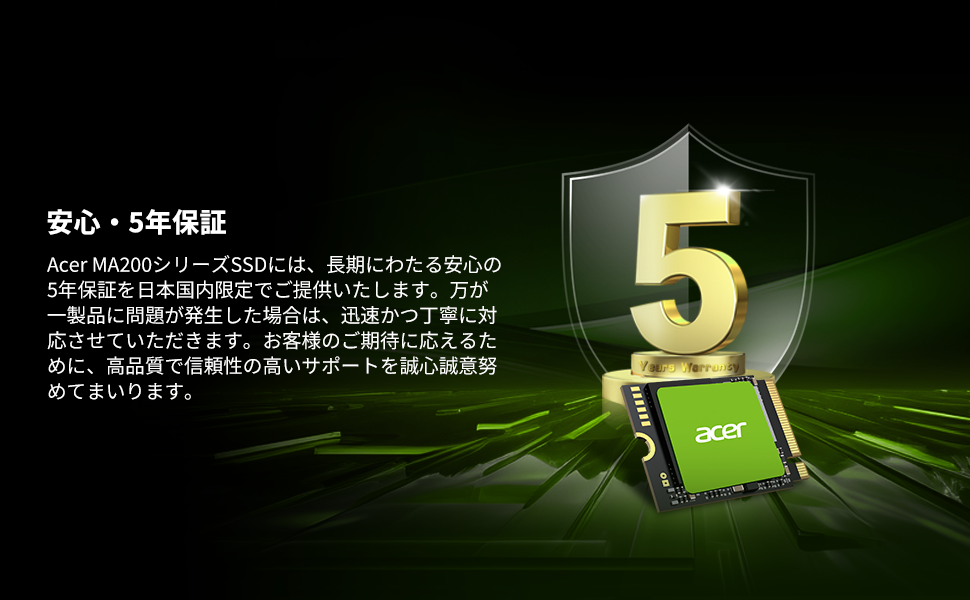 Amazon | Acer MA200 M.2 SSD 2230 内蔵SSD 512GB PCIe Gen4x4