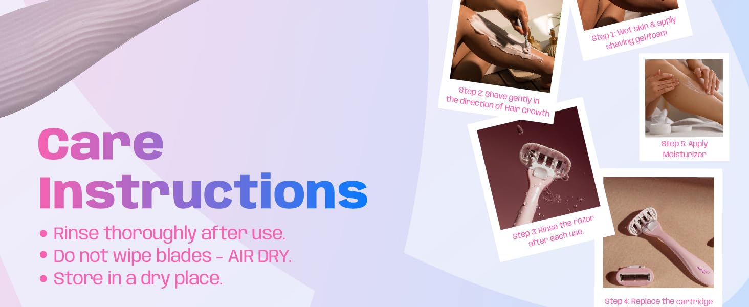 Pink body razor smooth shaving for girls full body shave women pink rajar