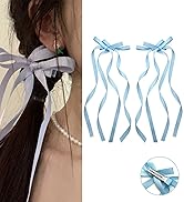 2PCS Hair Bows Clips for Women-Long Velvet Bow Hair Ribbons Barrette Snap Bow Hair Clip-Hair Acce...