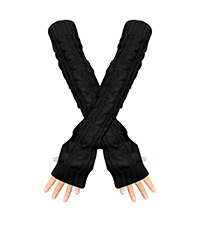 Feelorna Arm Sleeve Winter Warmer, Fingerless Stretchy