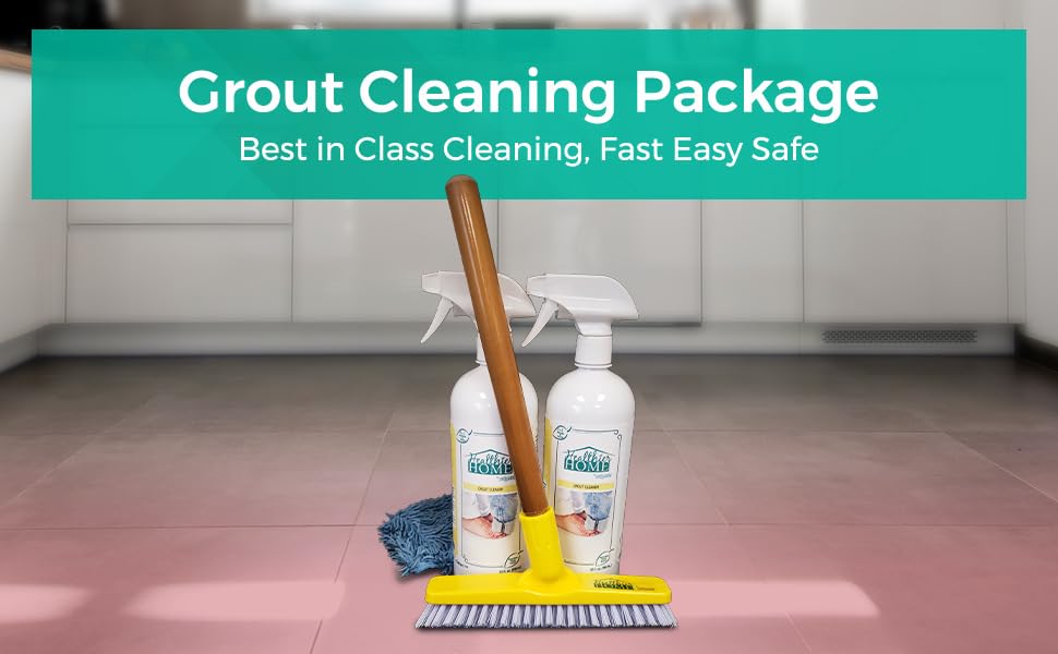 CHOMP! Grout Cleaner and Brightener, Includes Easy Scrubber