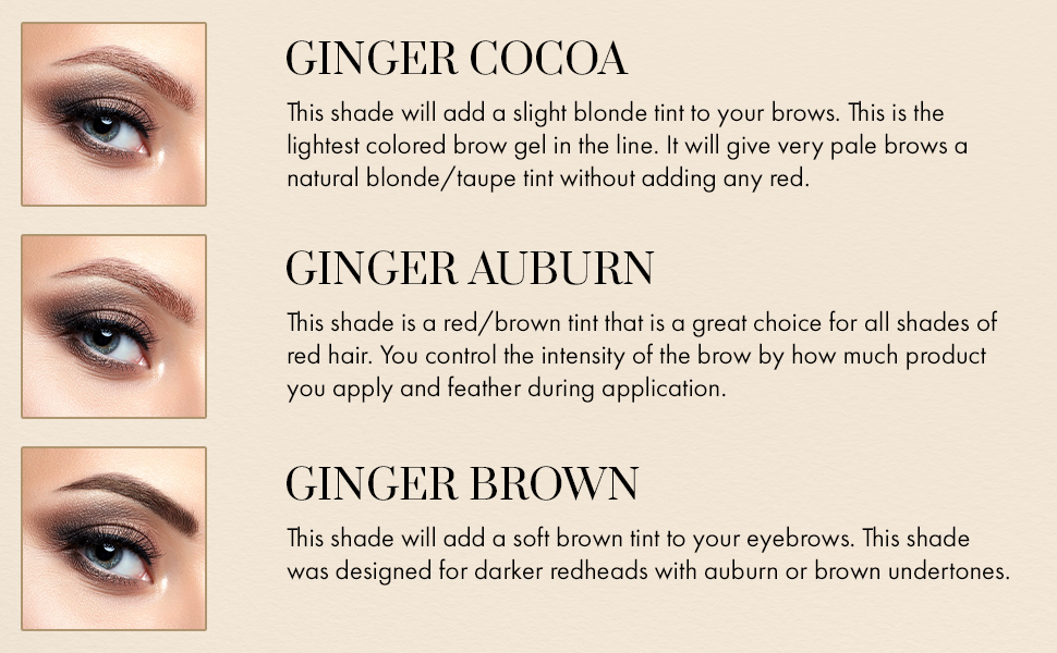 Just For Redheads Eyebrow Tint Brow Gel with Small