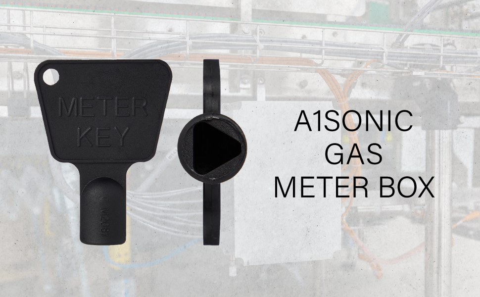 A1SONIC® Gas Meter Box Key Triangular Gas Electric Utility Meter Box